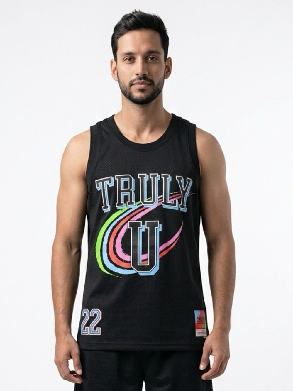 MITCHELL & NESS x TRULY | Men’s Black Basketball Jersey Women’s Size Medium